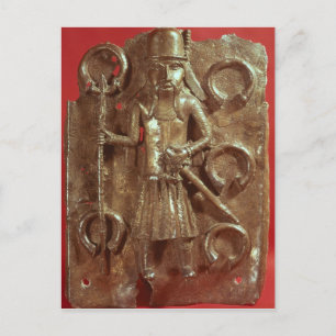 Benin plaque postcard