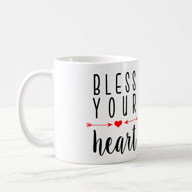 Bénissez votre tasse du sud de fille du coeur | (Gauche)