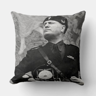 Benito Amilcare Andrea Mussolini Throw Pillow