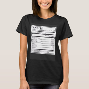Benito Information and Undeniable Facts T-Shirt