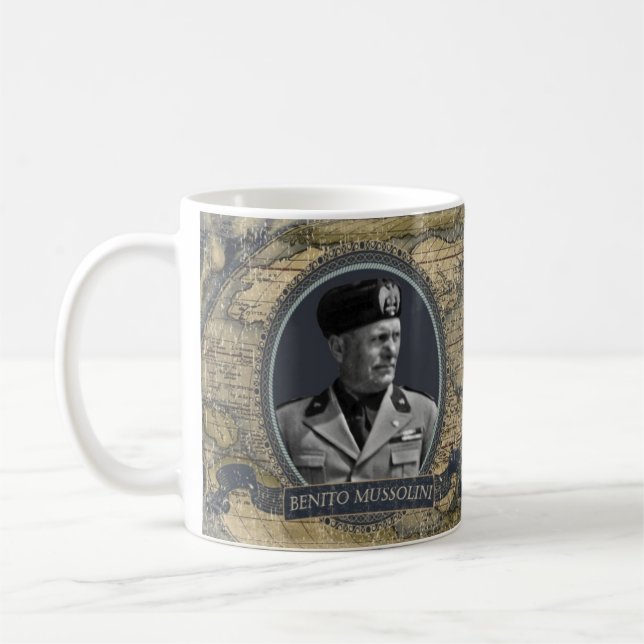 Benito Mussolini Historical Mug (Left)