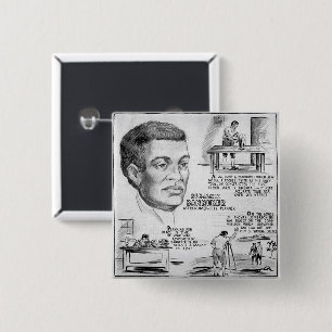 Benjamin Banneker: Black Scientist & Revolutionary 2 Inch Square Button