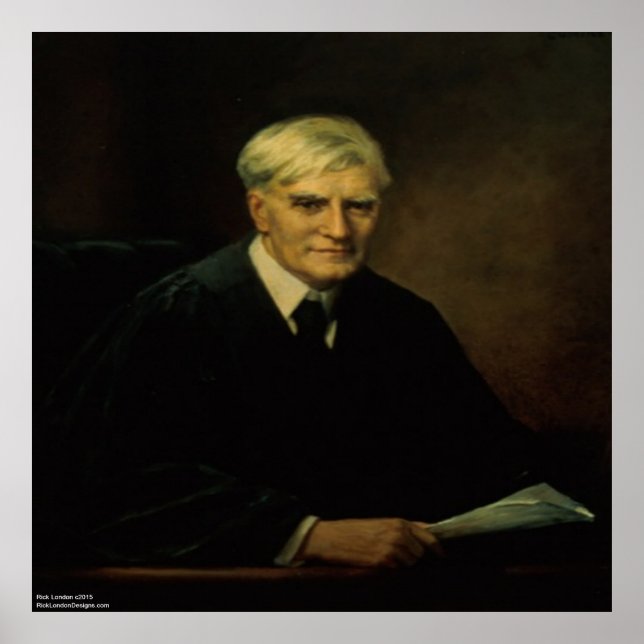 Benjamin Cardozo Sitting In Office (No Quote) Poster (Front)