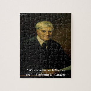 Benjamin Cardozo "Who We Are" Quote Jigsaw Puzzle