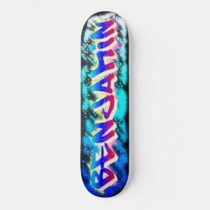 BENJAMIN Customized Graffiti Skateboard