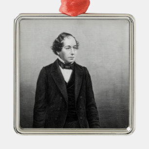 Benjamin Disraeli Metal Ornament