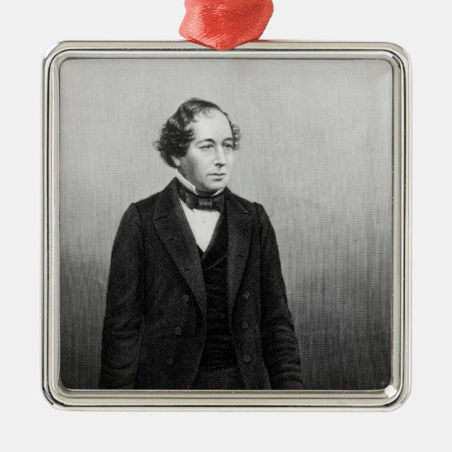 Benjamin Disraeli Metal Ornament (Front)