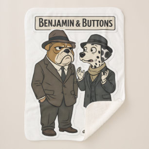 Benjamin et boutons duo détective plaid en molleto