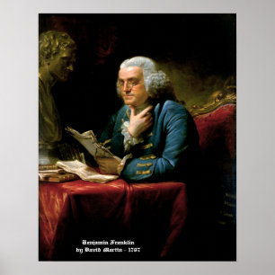 Benjamin Franklin - 1767 Tableau de David Martin