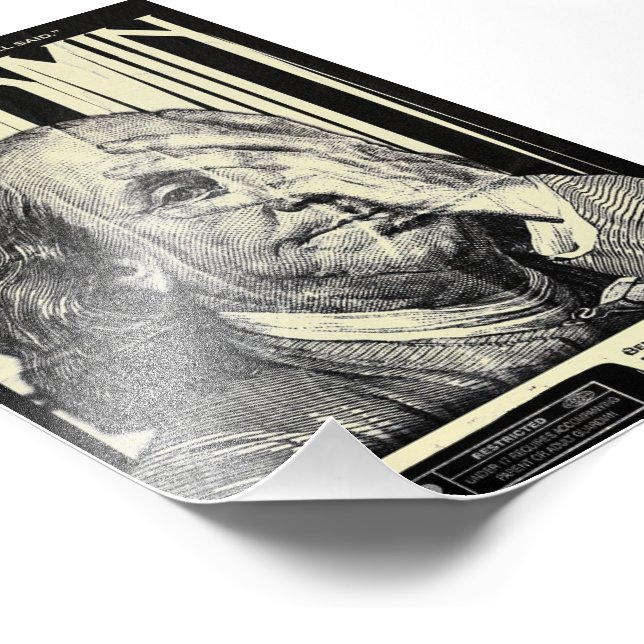 Benjamin Franklin Motivational Poster (Corner)