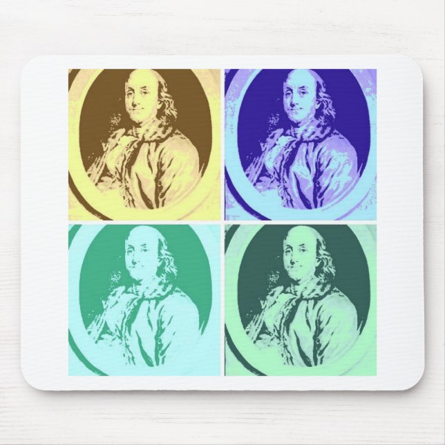 Benjamin Franklin Mouse Pad (Front)