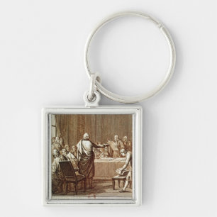 Benjamin Franklin Presenting his Opposition Keychain
