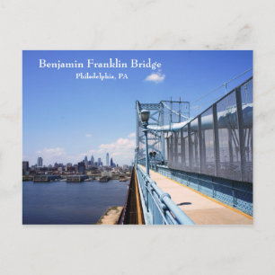 Benjamin Frankling Bridge Postcard