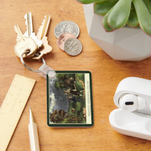 Benjamin Franklin's Lightning with Kite Experiment Keychain