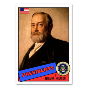 Benjamin Harrison Baseball Card