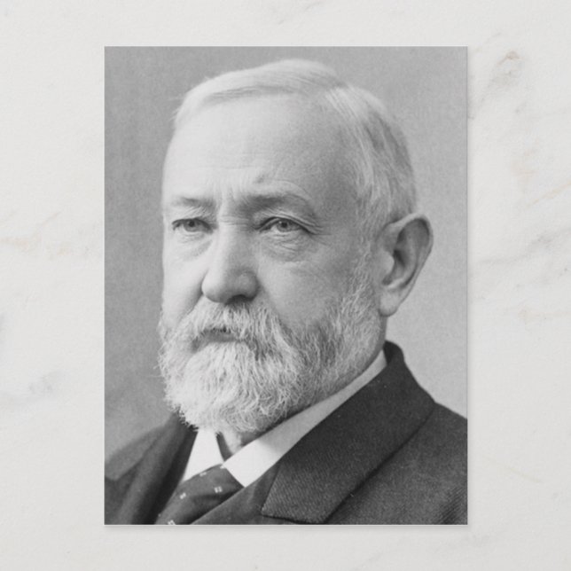 Benjamin Harrison Postcard (Front)