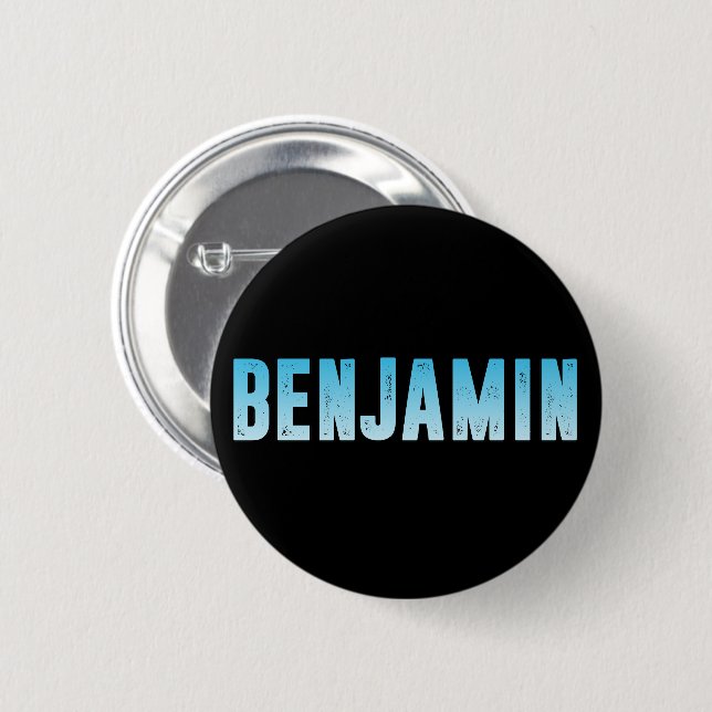 Benjamin name 2 inch round button (Front & Back)