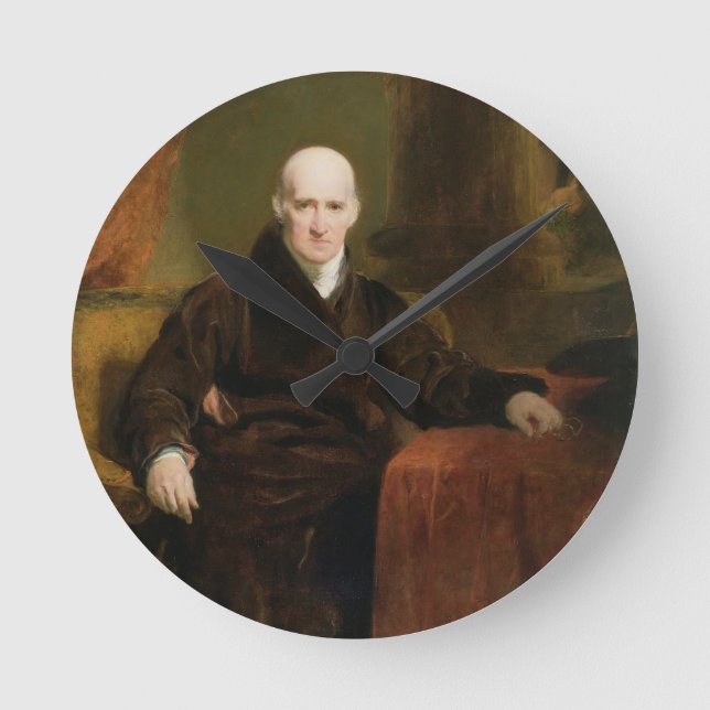 Benjamin West (1738-1820) 1810 (oil on panel) Round Clock (Front)