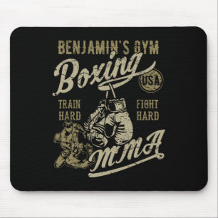 Benjamin's Gym Boxing Mma Retro Design For The Nam Mouse Pad