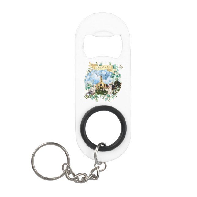 Benkovac Keychain Bottle Opener (Front)