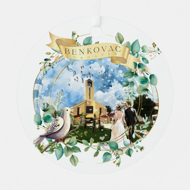 Benkovac Metal Ornament (Front)