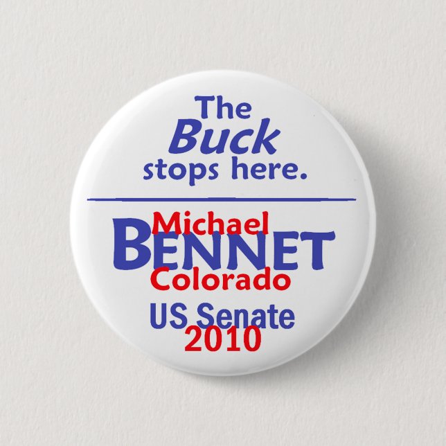 Bennet 2010 Senate Button (Front)