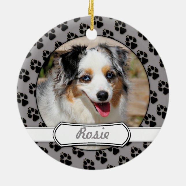 Bennett - Aussie Mini - Rosie - Carmel Beach Ceramic Ornament (Back)