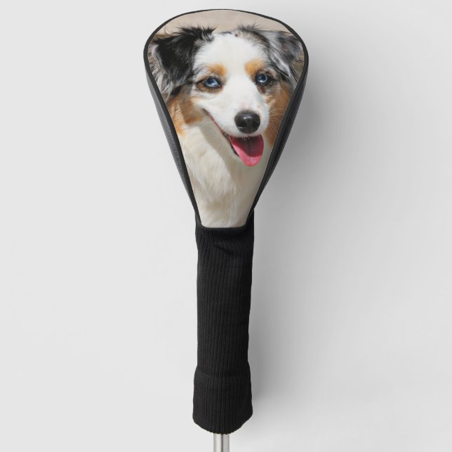 Bennett - Aussie Mini - Rosie - Carmel Beach Golf Head Cover (Front)