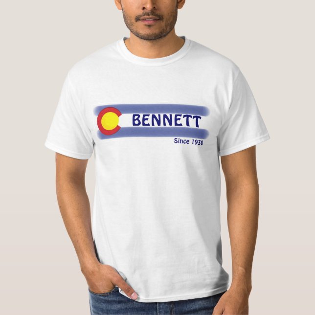 Bennett Colorado local flag value tee (Front)