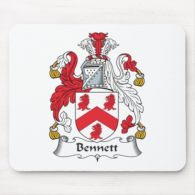 Bennett Family Crest Mouse Pad (Front)