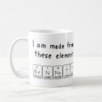 Bennett periodic table name mug