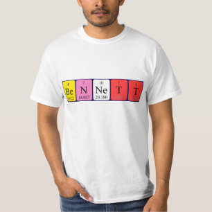 Bennett periodic table name shirt