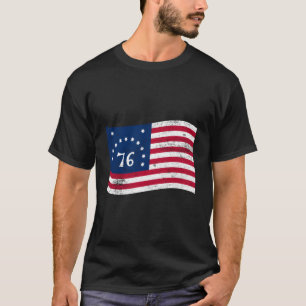 Bennington 76 American Flag Â€“ Historic Patriotic T-Shirt