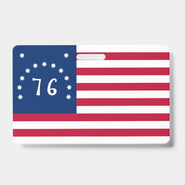Bennington's Banner: The 76 American Battle Flag Badge (Front)