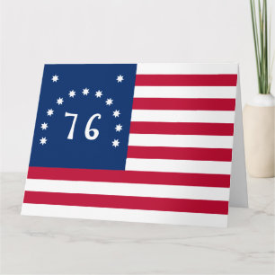 Bennington's Banner: The 76 American Battle Flag Card