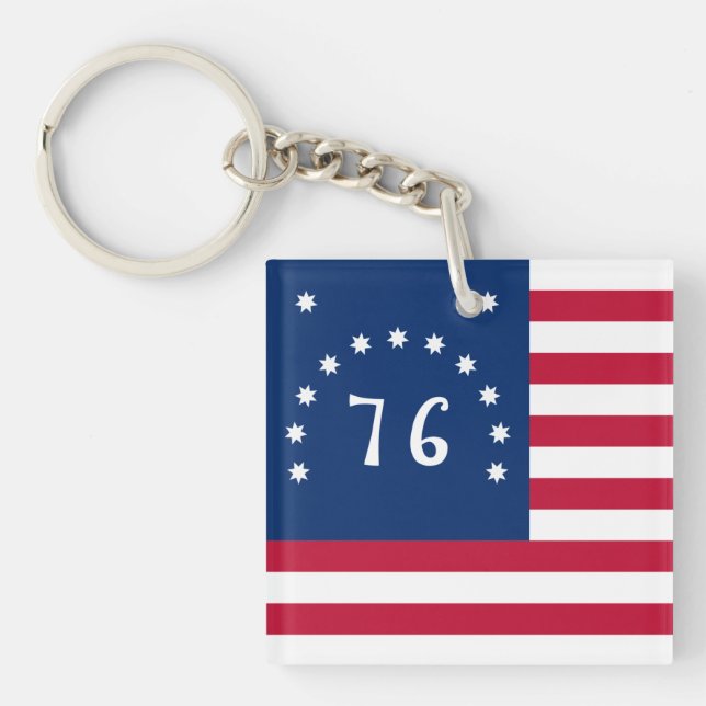 Bennington's Banner: The 76 American Battle Flag Keychain (Front)
