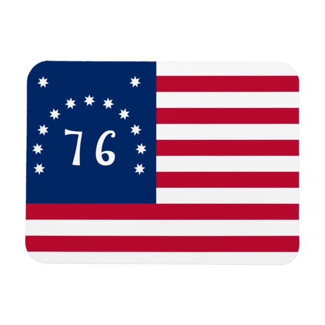 Bennington's Banner: The 76 American Battle Flag Magnet (Horizontal)