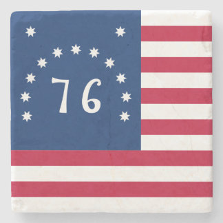 Bennington's Banner: The 76 American Battle Flag Stone Coaster