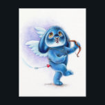 Benny Blue - Amor Postcard<br><div class="desc">Benny Blue - Amor,  traditional whimsical illustration by Christine Karron</div>