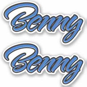 Benny Blue Autocollants Sticker Stickerset