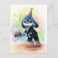 Benny Blue - Carte postale de gâteau d'anniversair