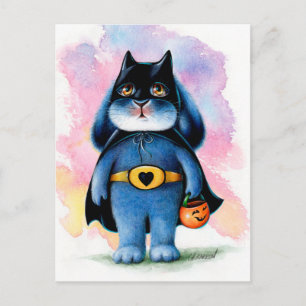 Benny Blue - Carte postale Halloween Batbunny