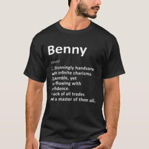 Benny Definition Personalized Name Funny Birthday T-Shirt