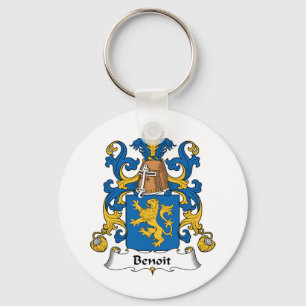 Benoit Family Crest Keychain