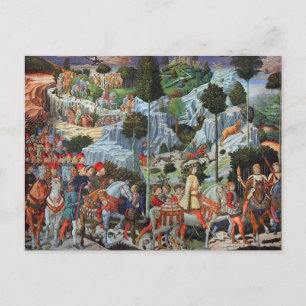 Benozzo Gozzoli - Jouney de la carte postale Magi