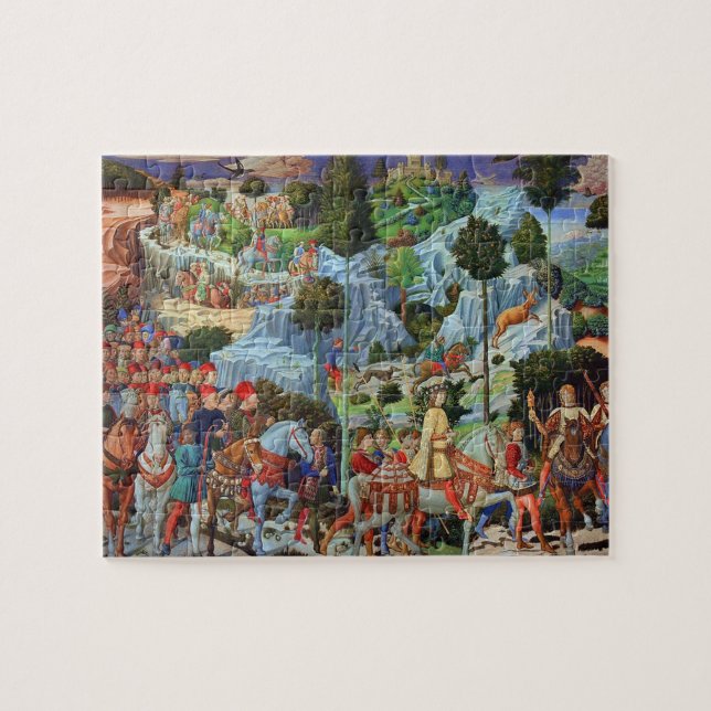 Benozzo Gozzoli - Procession of the Magi Puzzle (Horizontal)