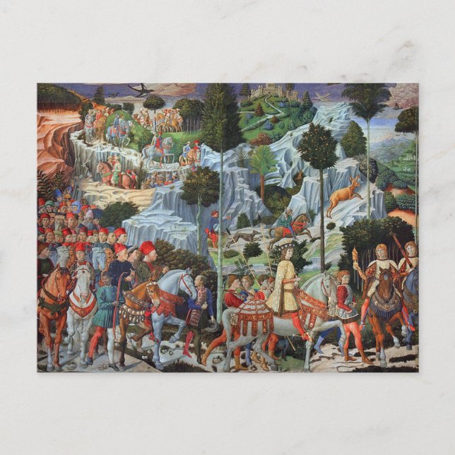 Benozzo Gozzoli - Voyage des Mages Carte Postale (Devant)