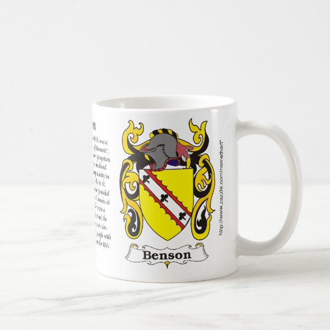 Benson Coat of Arm mug (Right)