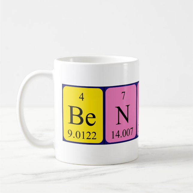Benson nom de table périodique mug (Gauche)