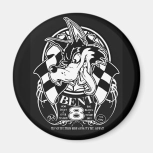 Bent 8 magnet